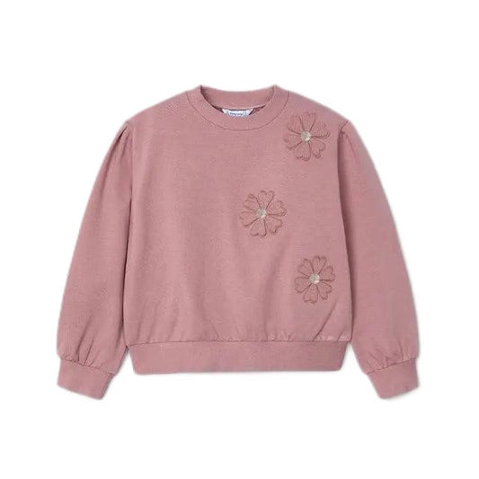 Mayoral Sweatshirt mit Blumenapplikation - Sweatshirt - Mayoral