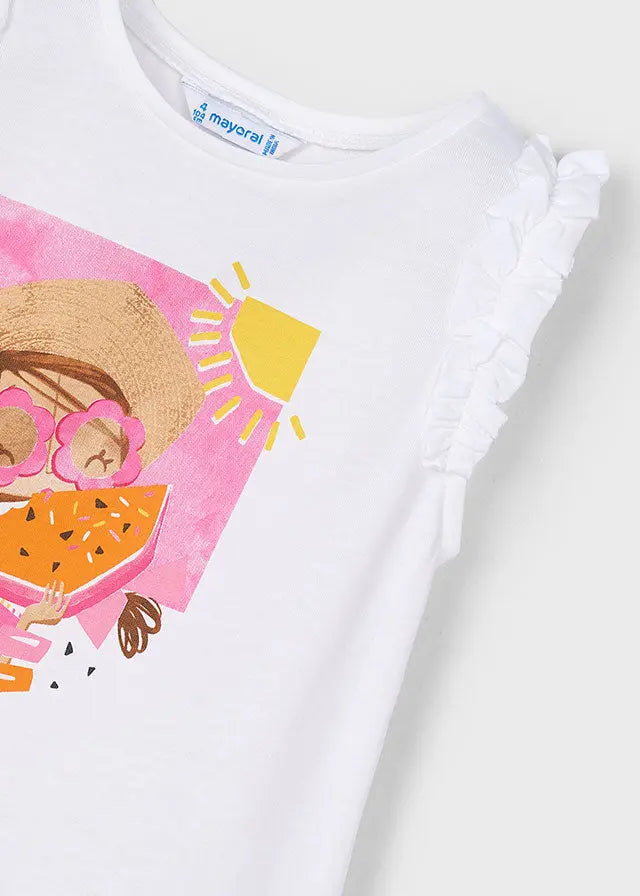 Mayoral Tanktop mit Melonen-Print Mokkini Kindermode T-Shirt