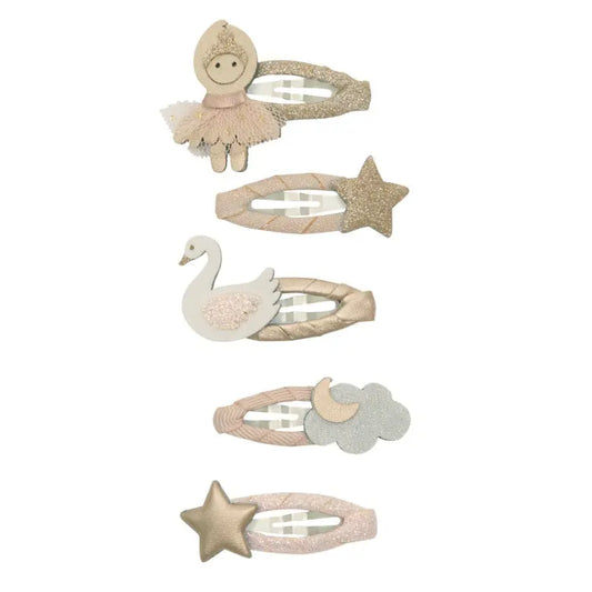 Mimi & Lula Ballerina Haarclips 5er-Set Mokkini Kindermode Haarclips