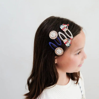 Mimi & Lula Zirkus Haarclips mit Löwe & Zelt Mokkini Kindermode Haarclips