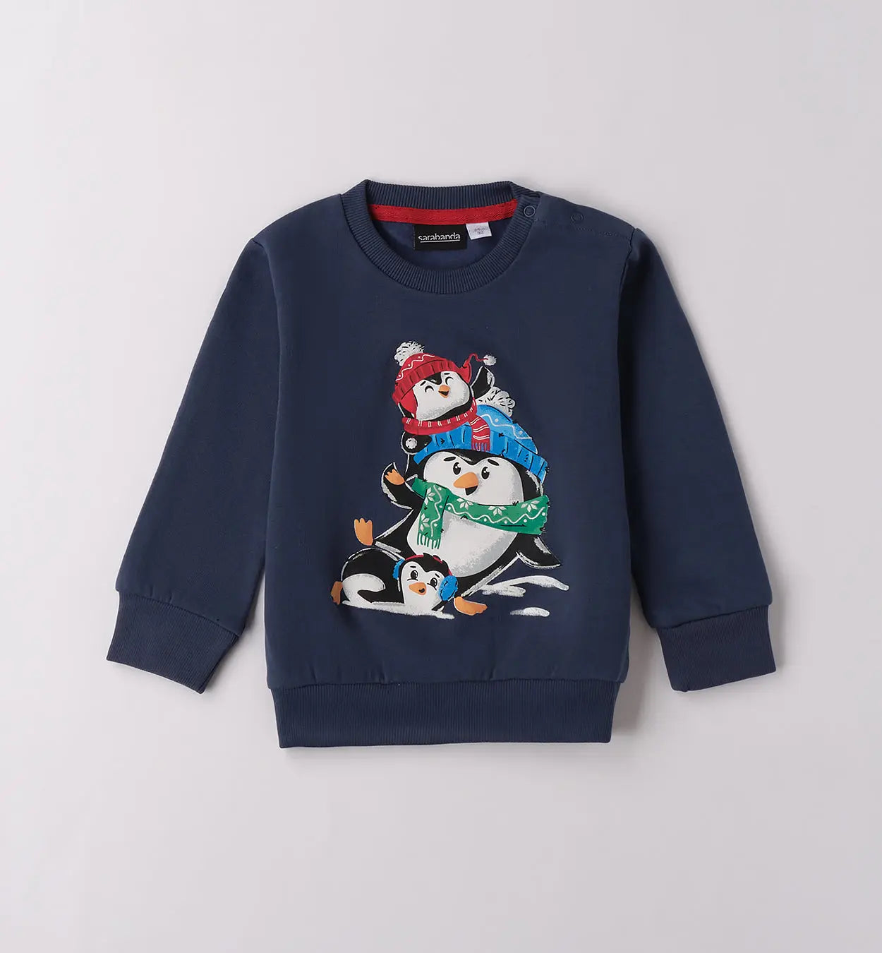 Minibanda Sweatshirt Pinguine Navy Mokkini Kindermode Sweatshirt