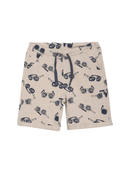 Minymo Jungen Short mit Sonnenbrille Alloverprint Mokkini Kindermode Shorts