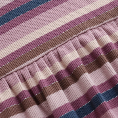 Minymo Kleid gestreift Mädchen langarm Mokkini Kindermode Kleid