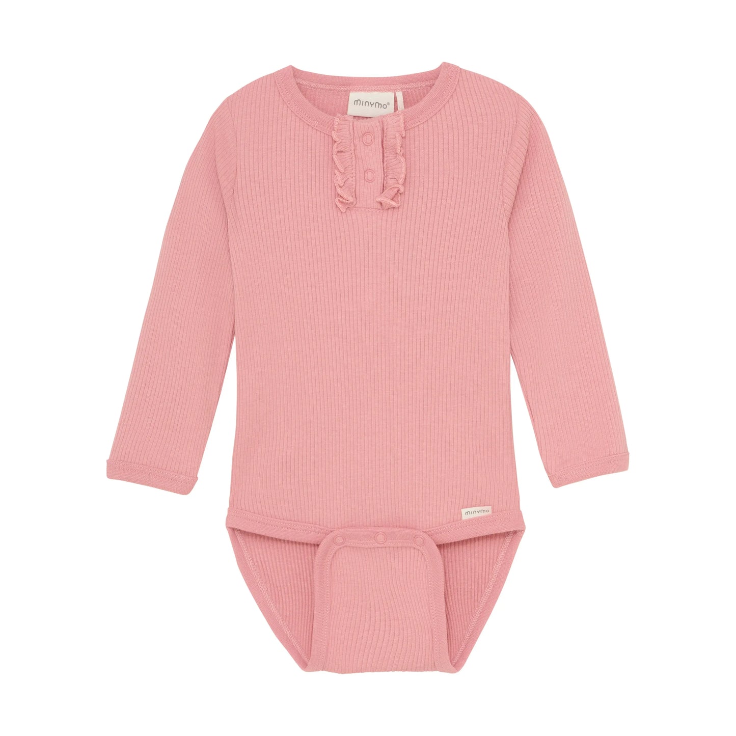 Minymo Langarmbody – Rosa, TENCEL™ Modalmix Mokkini Kindermode Body