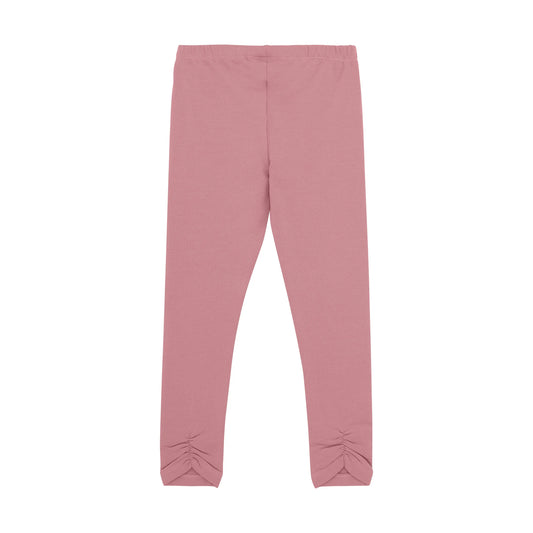 Minymo Leggings Dusty Rose mit Raffung - Leggings - Minymo