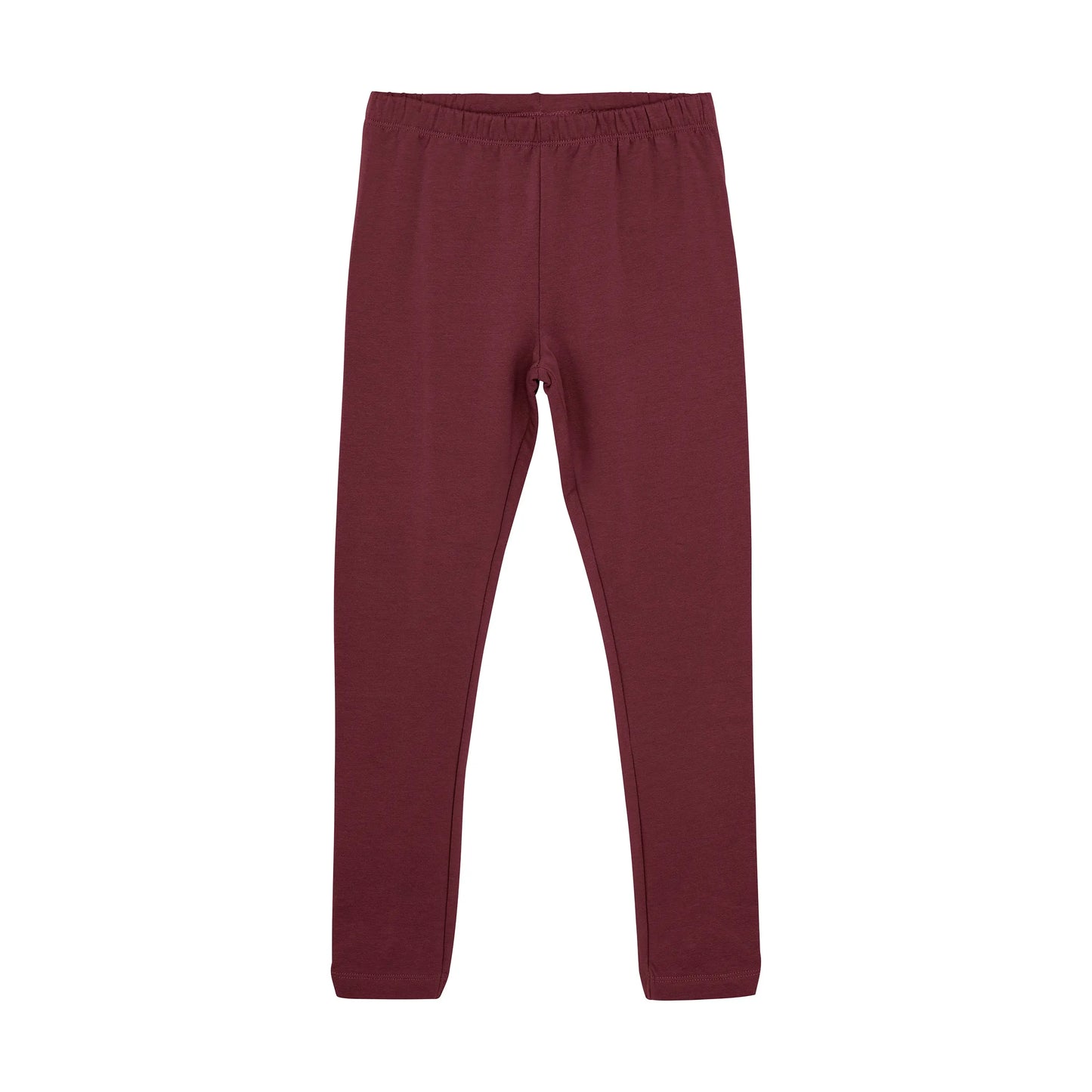 Minymo Leggings Tawny Port mit Raffung - Leggings - Minymo