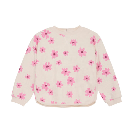 Minymo Mädchen Sweatshirt mit Blumenprint Mokkini Kindermode Gesperrt