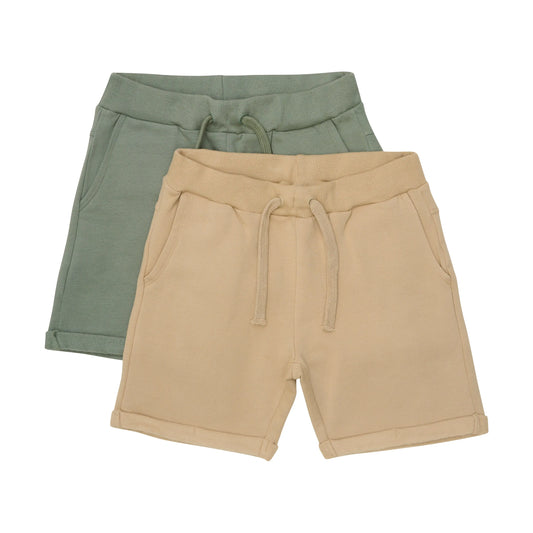 Minymo Set aus Shorts in Khaki und Oliv für Jungen Mokkini Kindermode Gesperrt