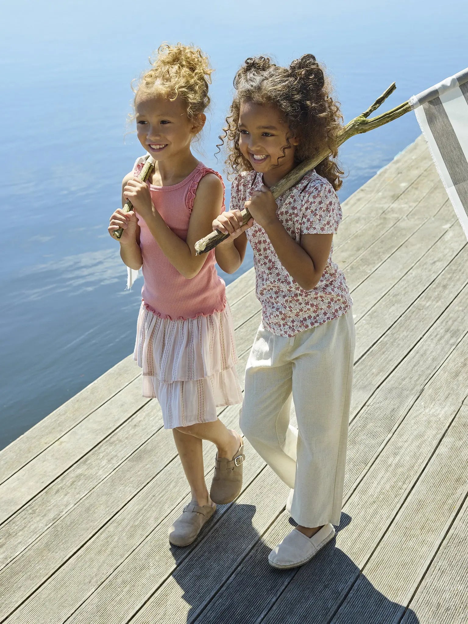 Minymo Skirt w. Lining Mokkini Kindermode