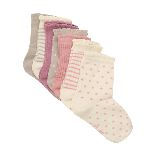 Minymo Socken 7er-Pack mit Muster Mokkini Kindermode Socken