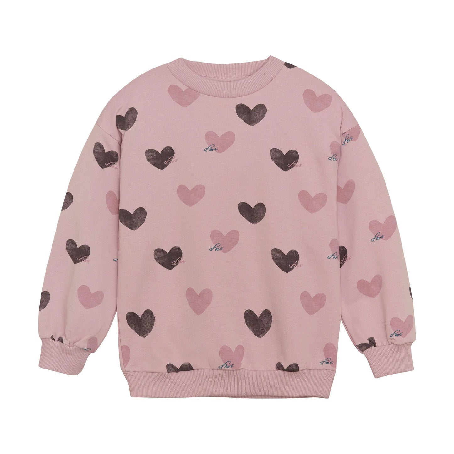 Minymo Sweatshirt mit Herzchen Print - Sweatshirt - Minymo