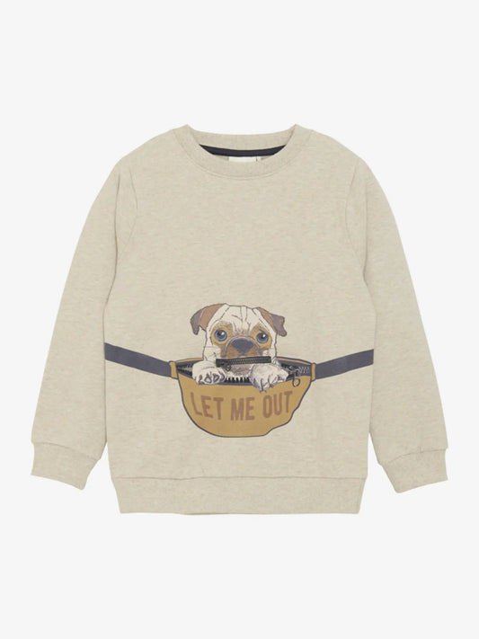 Minymo Sweatshirt mit Hundeprint - Sweatshirt - Minymo