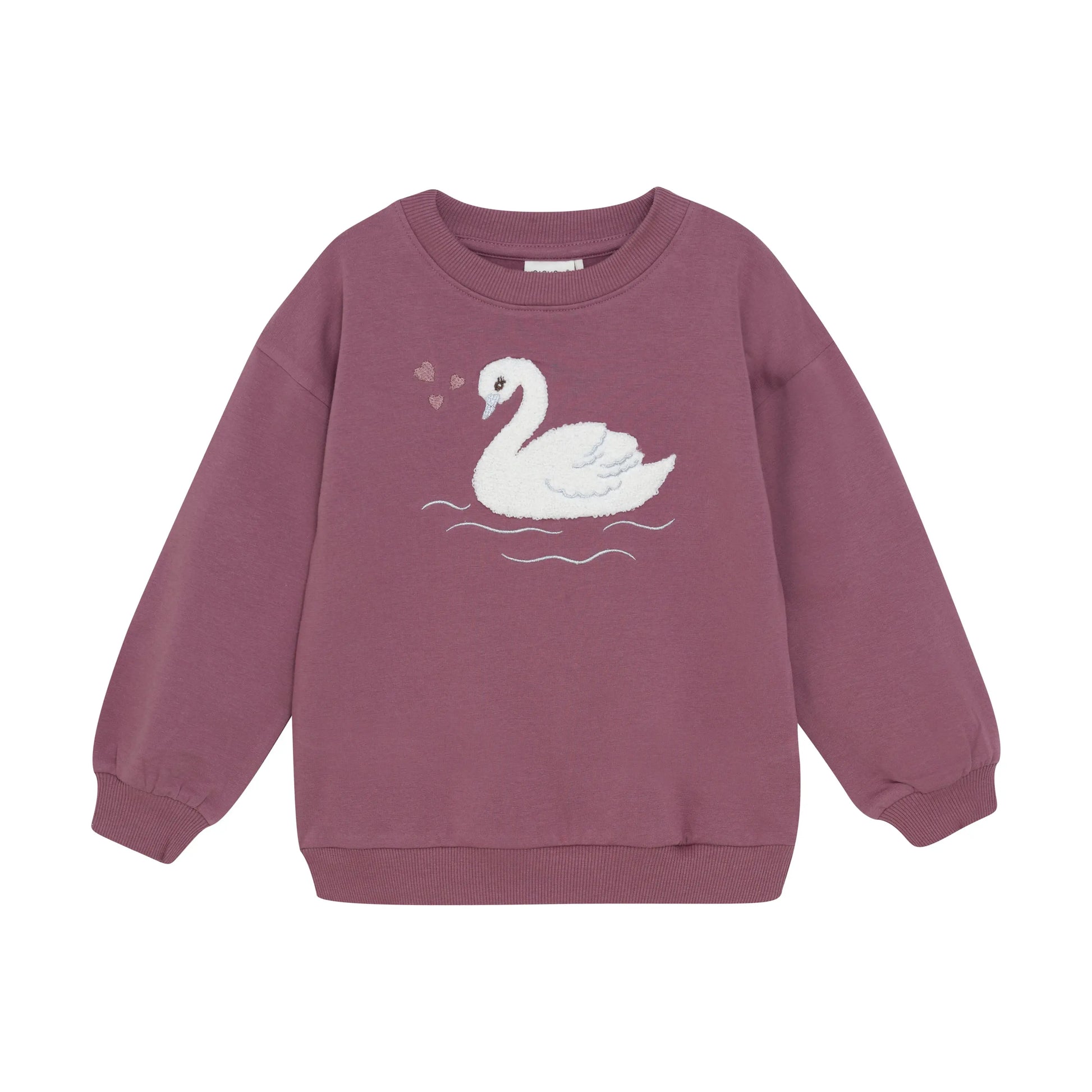 Minymo Sweatshirt mit Schwan Mokkini Kindermode Sweatshirt