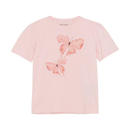 Minymo T-Shirt Schmetterling Mokkini Kindermode T-Shirt