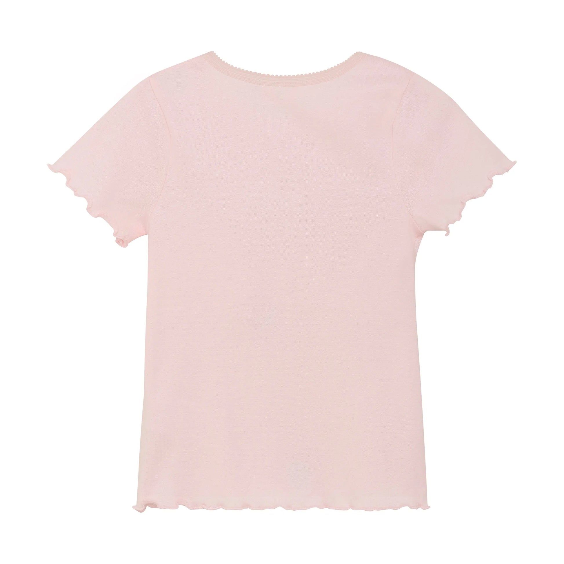 Minymo T-Shirt mit Herz-Applikationen in Pink und Blau Mokkini Kindermode Gesperrt