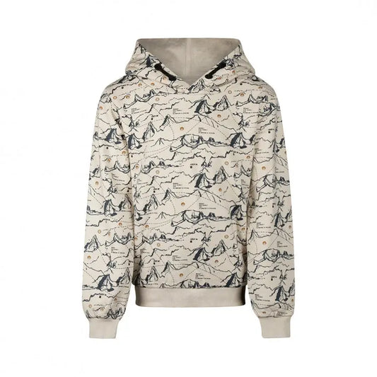 NO WAY MONDAY Hoodie Allover Print Mokkini Kindermode Sweatshirt