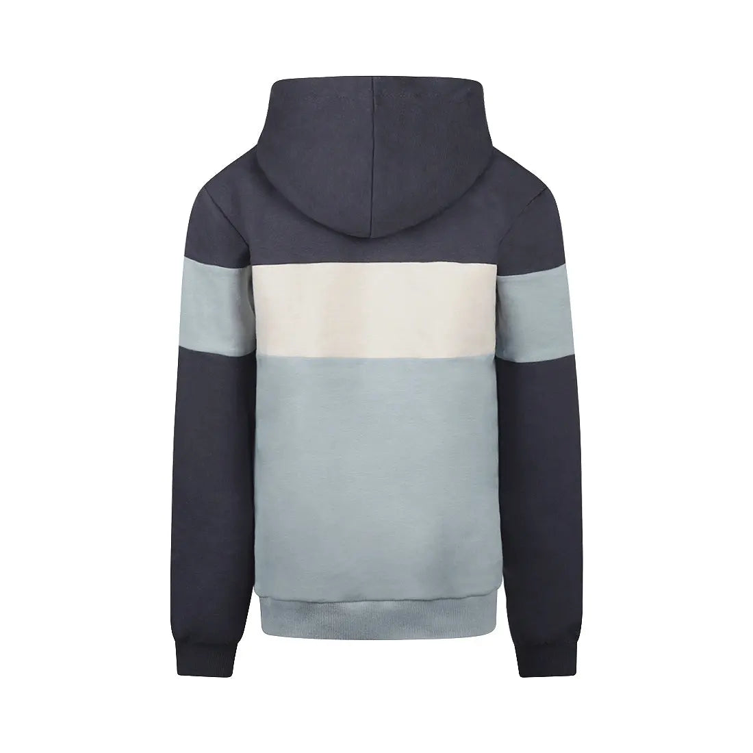NO WAY MONDAY Hoodie Jungen Blockstreifen Blau Mokkini Kindermode Sweatshirt