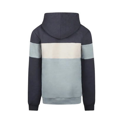 NO WAY MONDAY Hoodie Jungen Blockstreifen Blau Mokkini Kindermode Sweatshirt