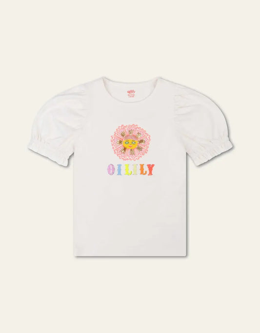 Oilily T-Shirt mit Perlen und Pailetten-Mokkini Kindermode