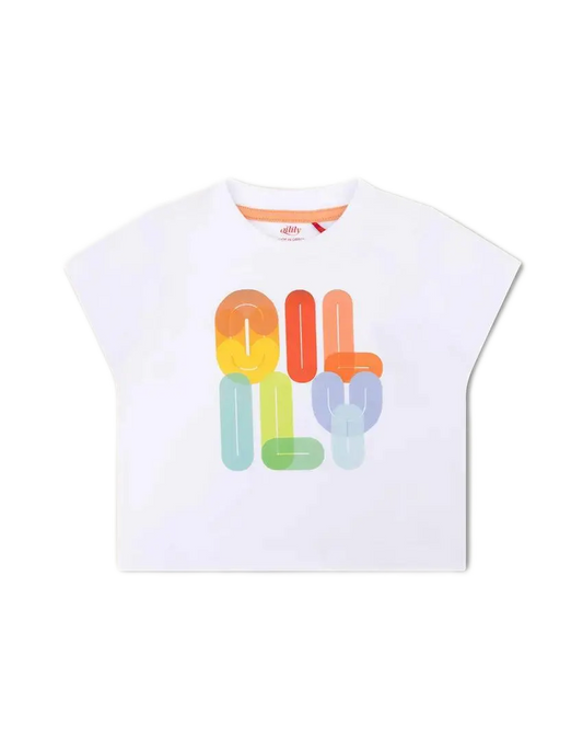 Oilily T-Shirt mit bunten Buchstaben-Oilily-Mokkini Kindermode