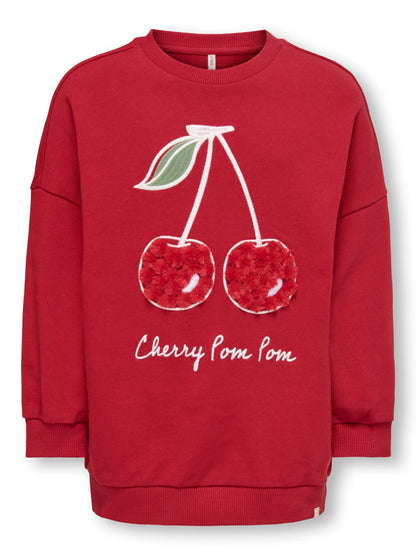 Mokkini Kindermode Sweatshirt Mädchen Rot Mokkini