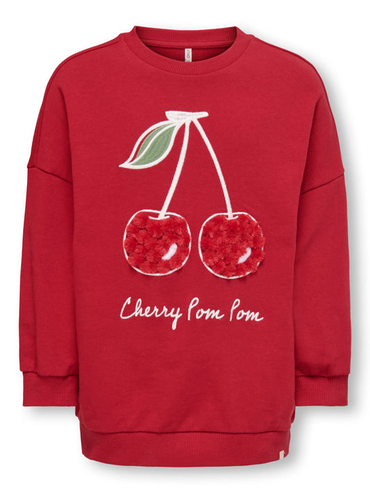 Mokkini Kindermode Sweatshirt Mädchen Rot Mokkini