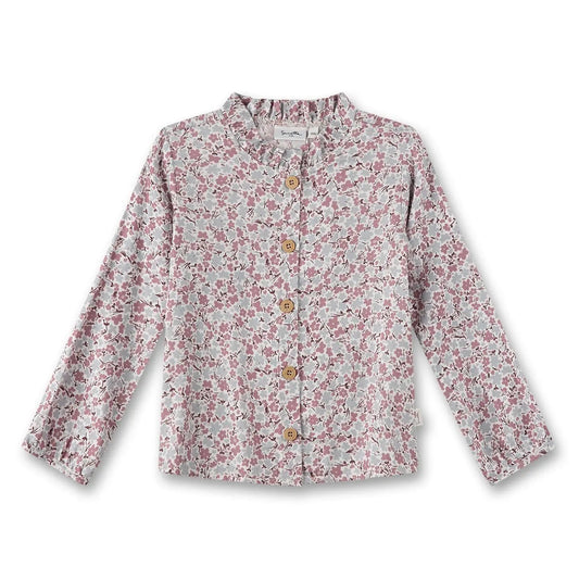 Sanetta Bluse mit Blumenmuster und Rüschenkragen - Bluse - Sanetta