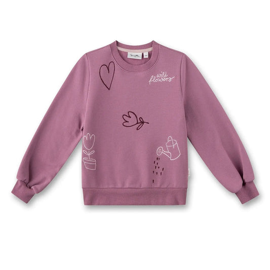 Sanetta Sweatshirt mit gestickten Details - Sweatshirt - Sanetta