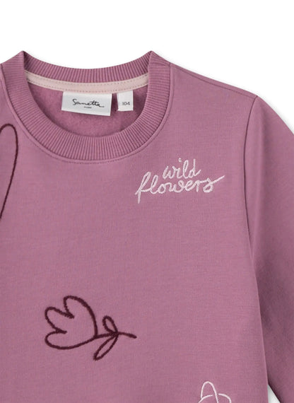 Sanetta Sweatshirt mit gestickten Details - Sweatshirt - Sanetta