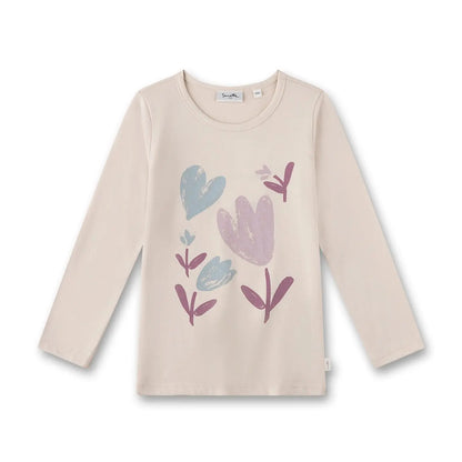 Sanetta T-Shirt Langarm mit Blumenprint - T-Shirt Langarm - Sanetta