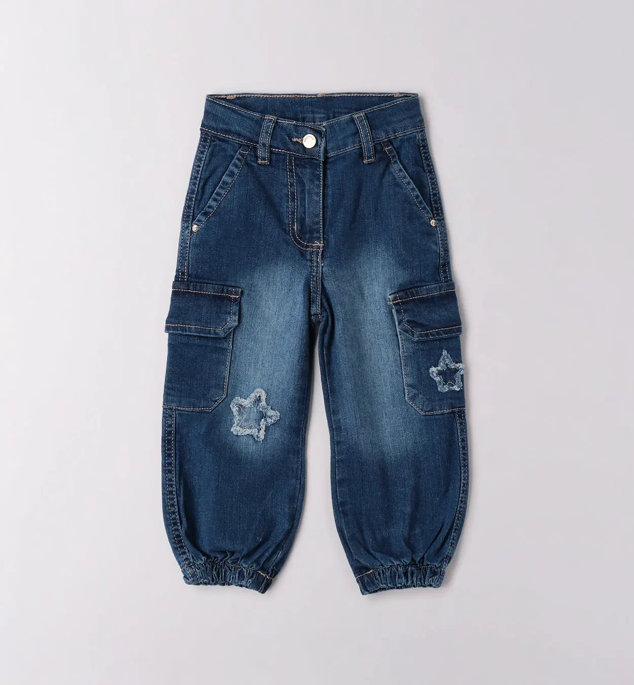Sarabanda Jeans Mädchen mit Sternstickerei Mokkini Kindermode Jeans