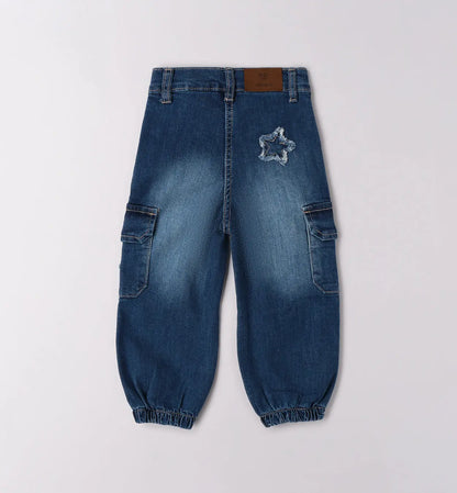 Sarabanda Jeans Mädchen mit Sternstickerei Mokkini Kindermode Jeans