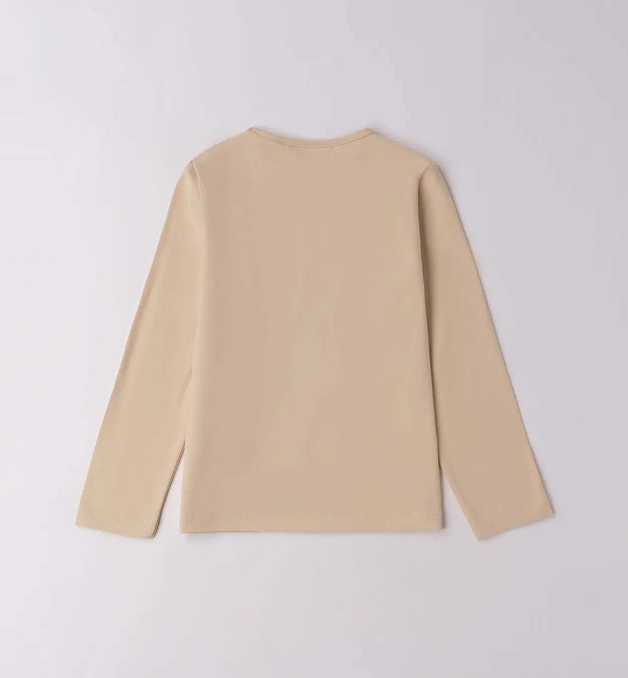 Sarabanda Langarmshirt mit Herzmotiv Blumenoptik beige Mokkini Kindermode Sarabanda