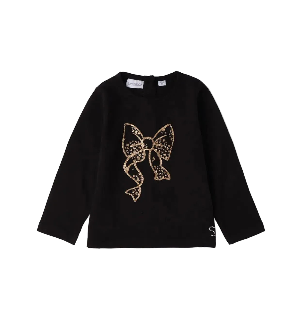 Sarabanda Langarmshirt Mädchen Schwarz Mokkini