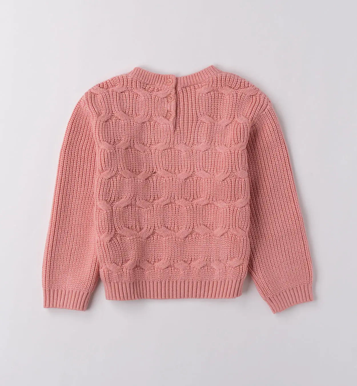 Sarabanda Pullover Schleifenmuster Mädchen rosa Mokkini Kindermode Pullover