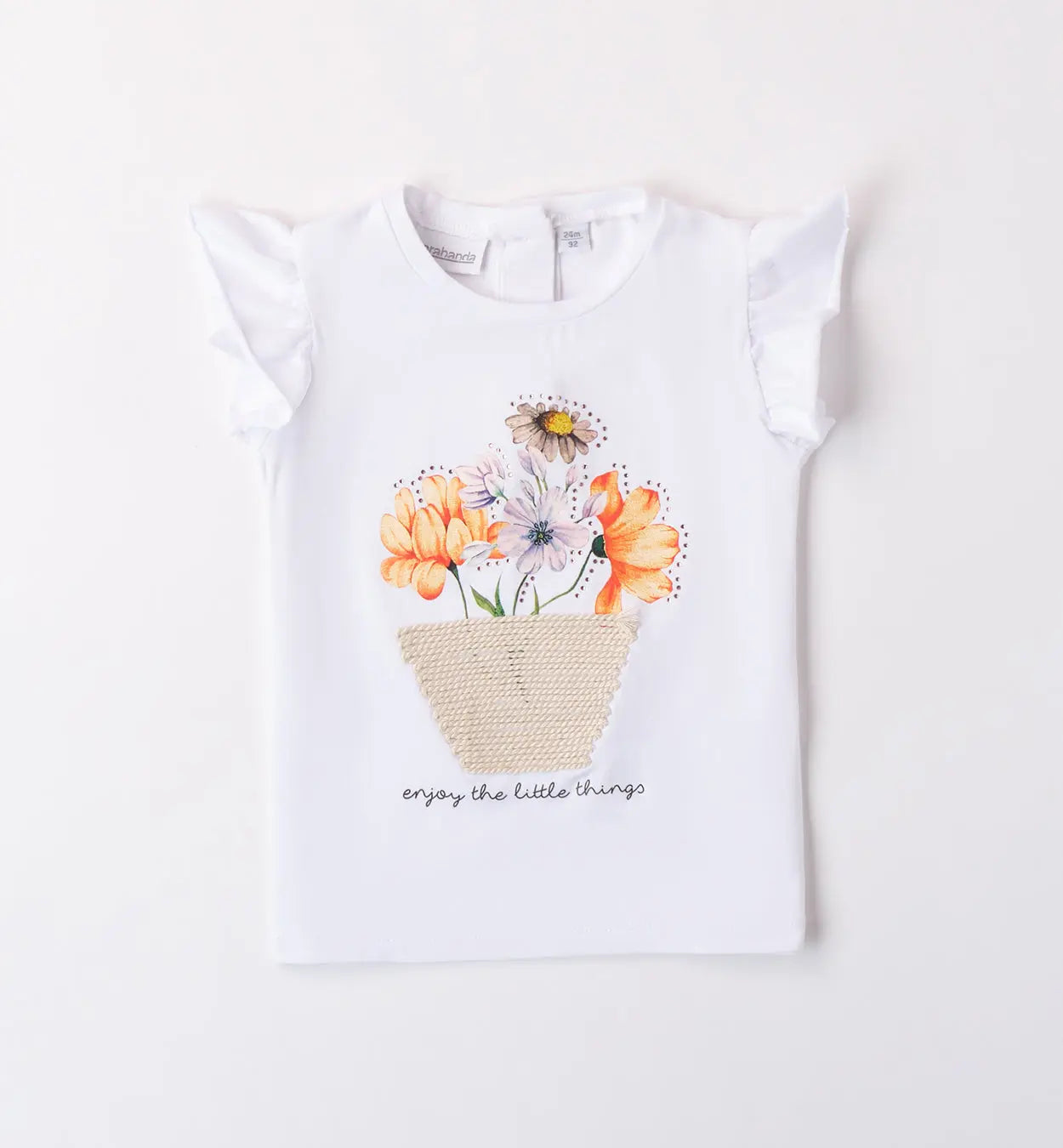 Sarabanda T-Shirt mit Blumenmotiv Mokkini Kindermode T-Shirt