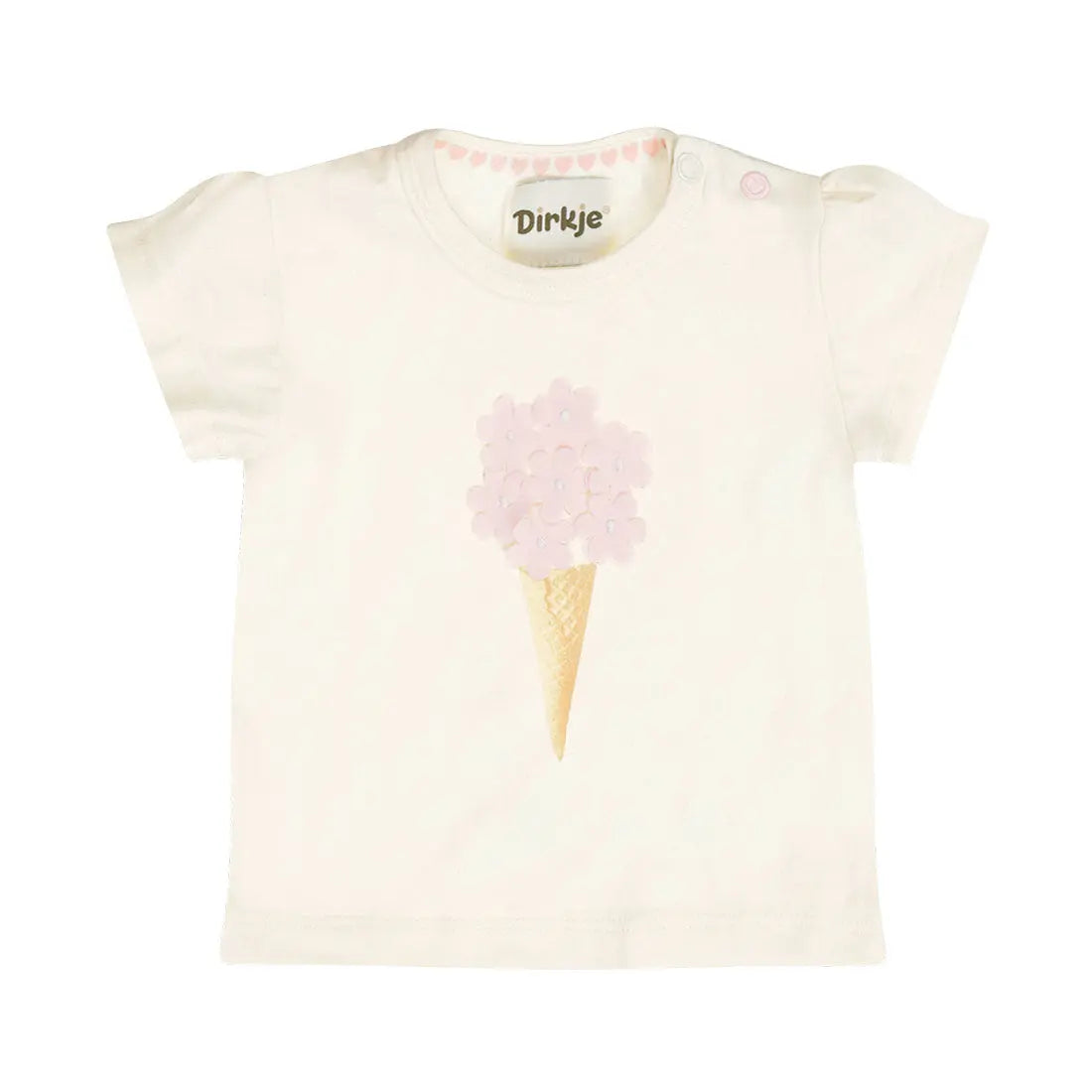 Dirkje T-Shirt Mädchen Weiß Mokkini