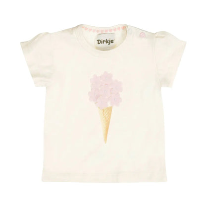 Dirkje T-Shirt Mädchen Weiß Mokkini