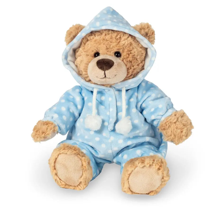 Teddy Hermann - Schlafanzugbär blau 30 cm Mokkini Kindermode Plüschtier