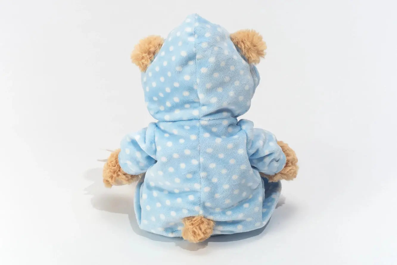 Teddy Hermann - Schlafanzugbär blau 30 cm Mokkini Kindermode Plüschtier