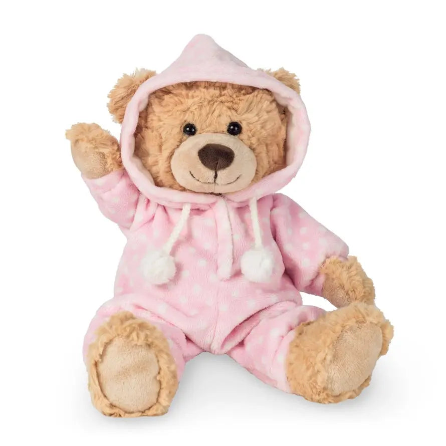 Teddy Hermann - Schlafanzugbär rosa 30 cm Mokkini Kindermode Plüschtier