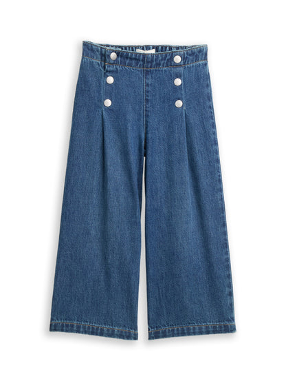 Tom Tailor Kids wide leg denim - 10119 Used Mid Stone Blue (1)