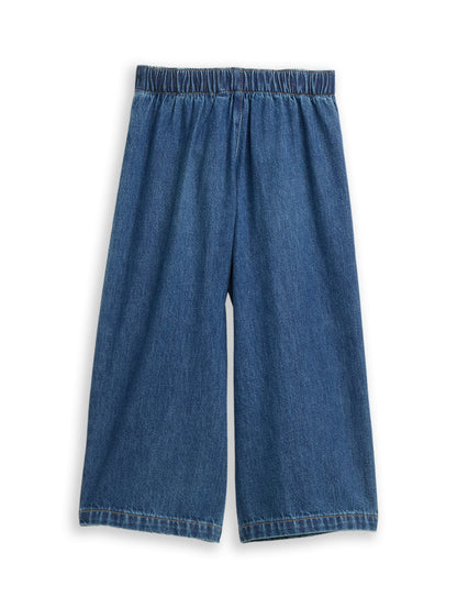 Tom Tailor Kids wide leg denim - 10119 Used Mid Stone Blue (2)