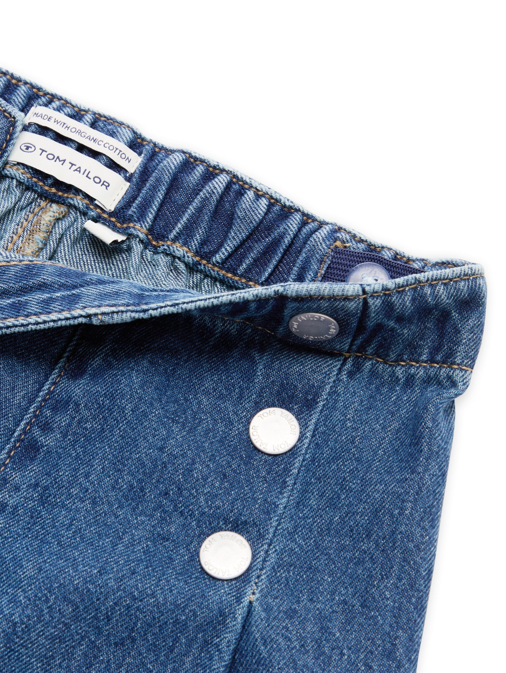 Tom Tailor Kids wide leg denim - 10119 Used Mid Stone Blue (3)