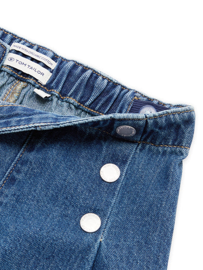 Tom Tailor Kids wide leg denim - 10119 Used Mid Stone Blue (3)