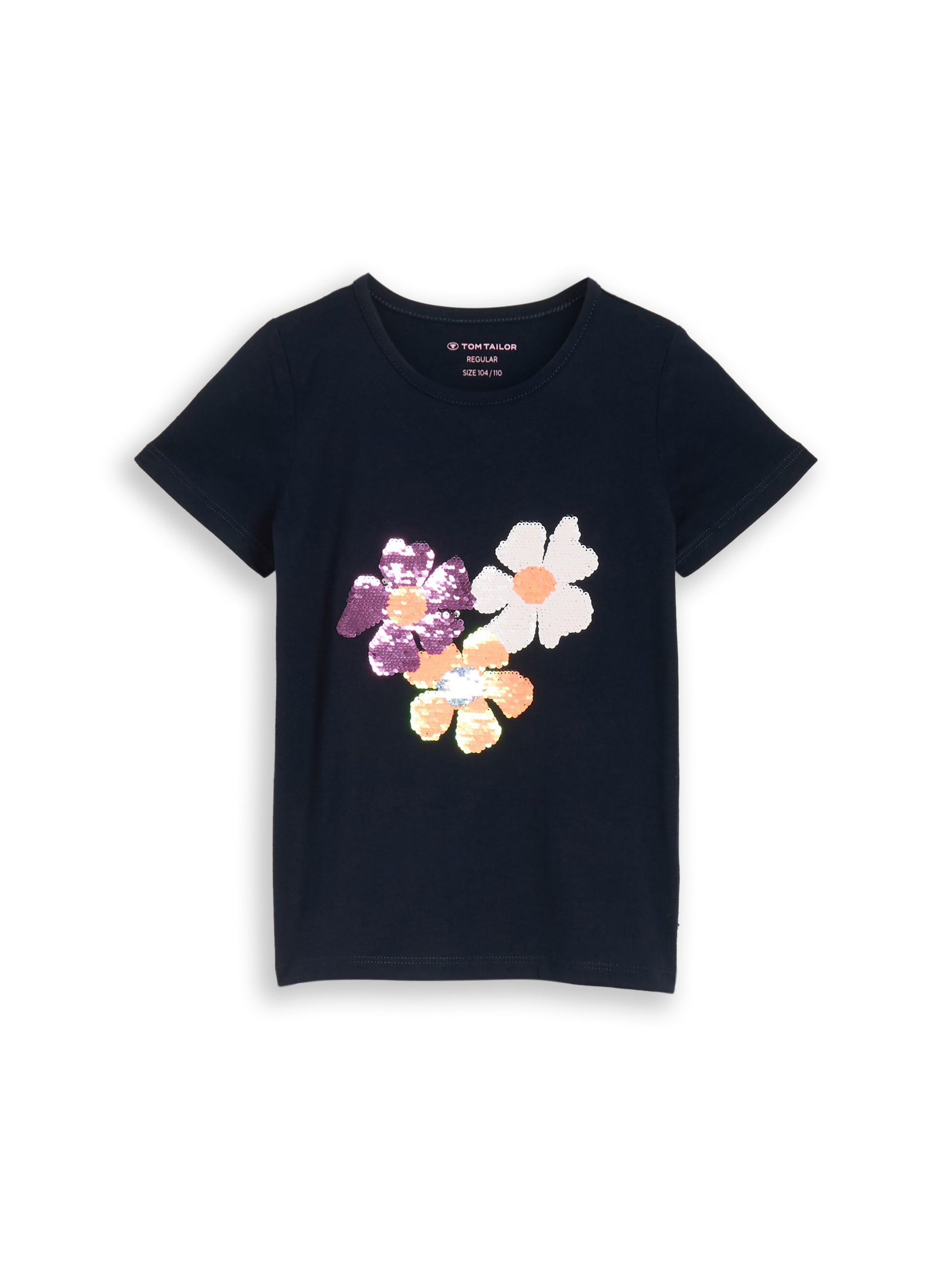 Tom Tailor Kids reversible sequin t-shirt - 10668 sky captain blue (1)