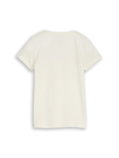 Tom Tailor Kids glitter print t-shirt - 12906 Wool White (2)