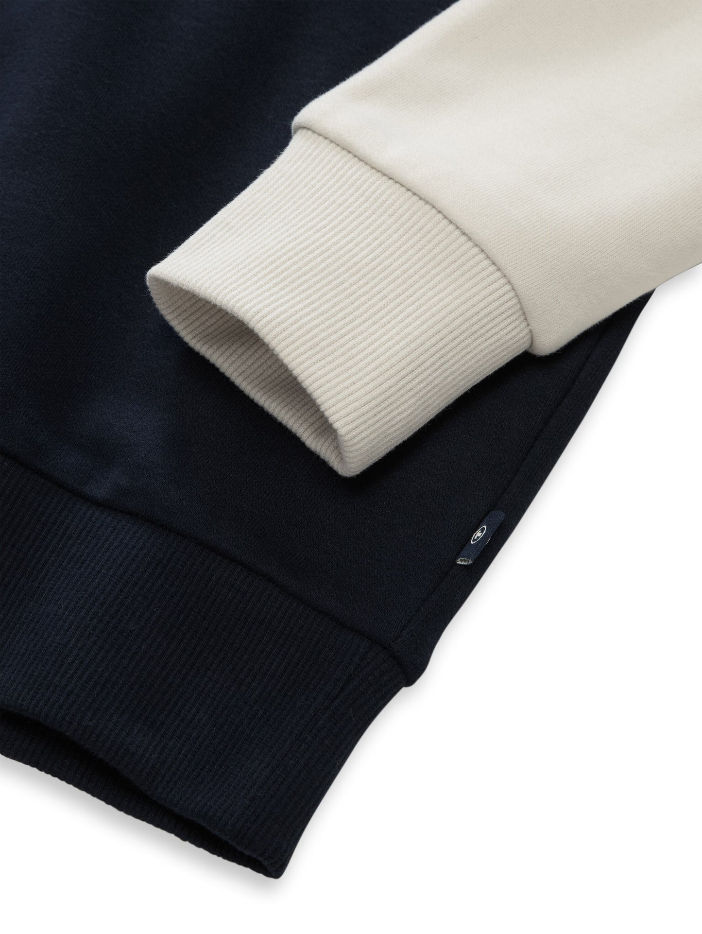 Tom Tailor Kids Hoodie mit Print in Dunkelblau & Creme