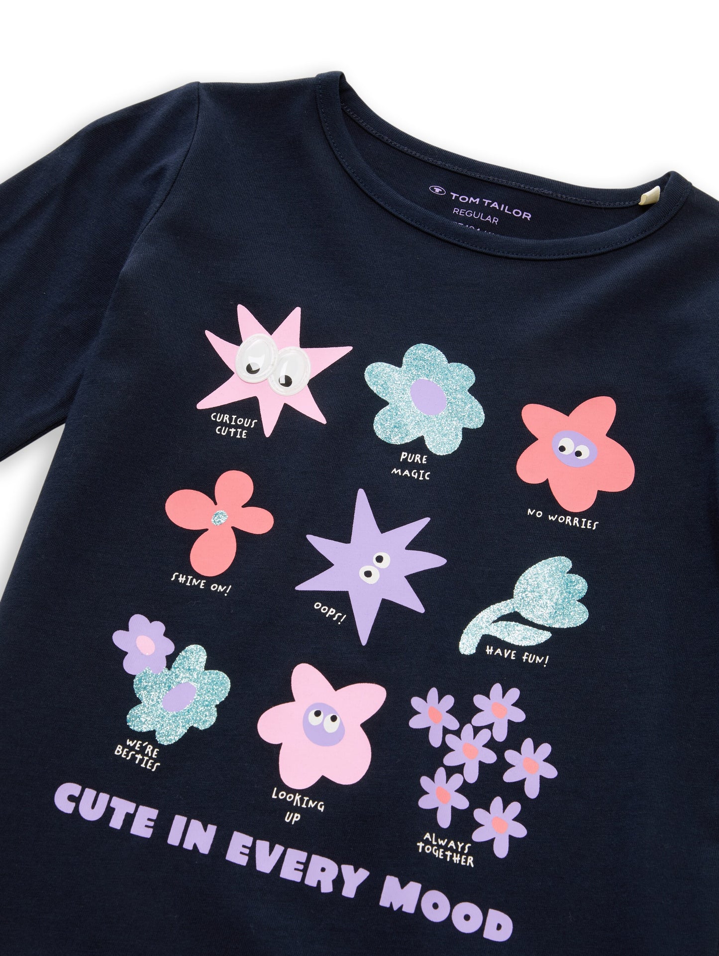 Tom Tailor Kids Langarmshirt Dunkelblau mit Blumenprint