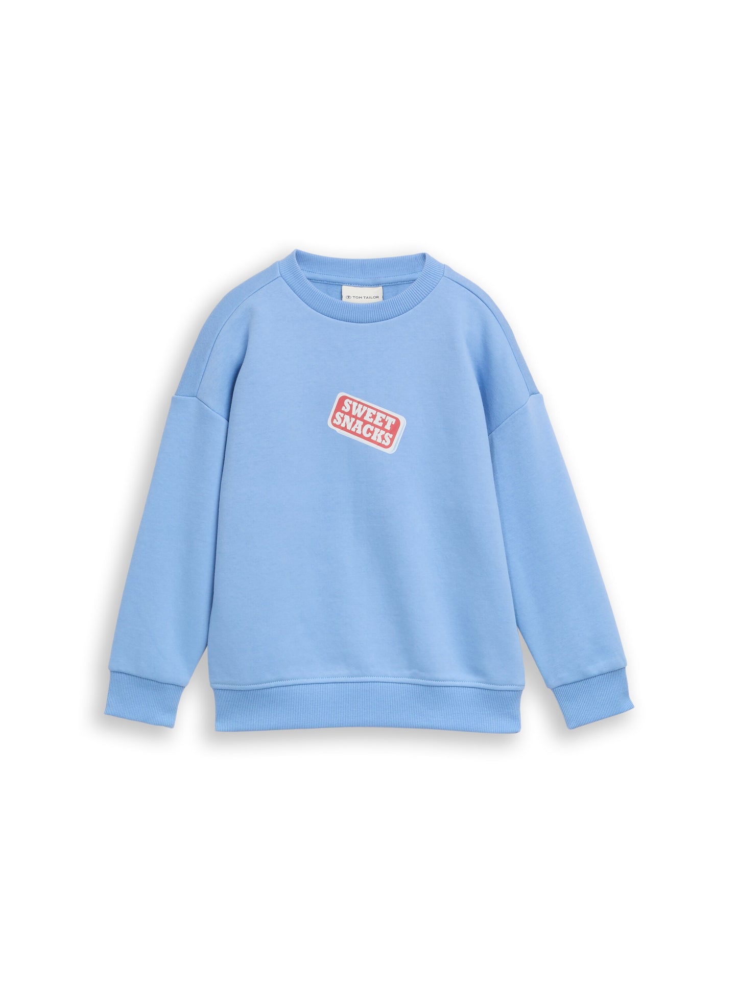 Tom Tailor Kids Sweatshirt Hellblau mit Snack-Rückenprint & Brustprint